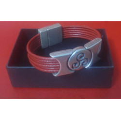 BRACCIALE ROSSO CON TRISKEL