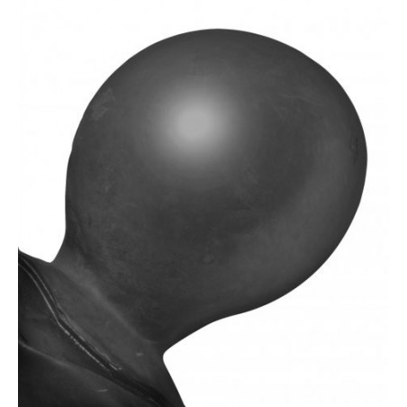 Maschera In Lattice Integrale Con Naso Chiuso E Tubo Di Respiro - Cuffia Su Misura Top-Latex - Foto 4